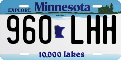 MN license plate 960LHH