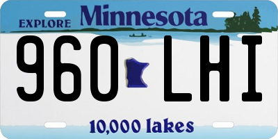 MN license plate 960LHI