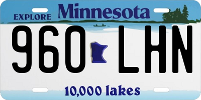 MN license plate 960LHN