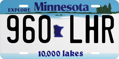 MN license plate 960LHR