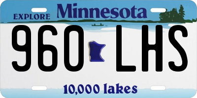 MN license plate 960LHS