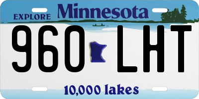 MN license plate 960LHT