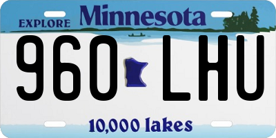 MN license plate 960LHU