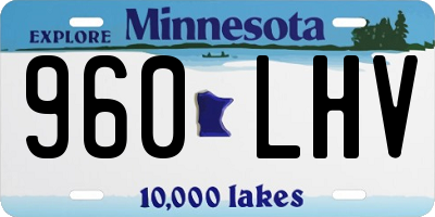 MN license plate 960LHV