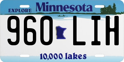 MN license plate 960LIH
