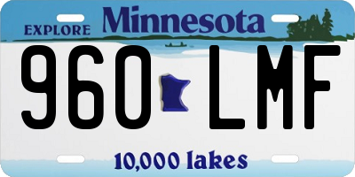 MN license plate 960LMF