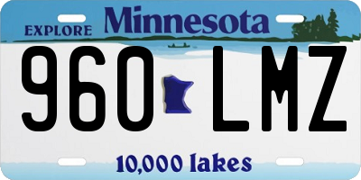 MN license plate 960LMZ