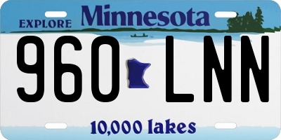 MN license plate 960LNN