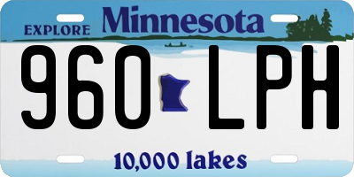 MN license plate 960LPH
