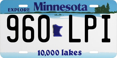 MN license plate 960LPI