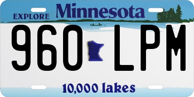 MN license plate 960LPM