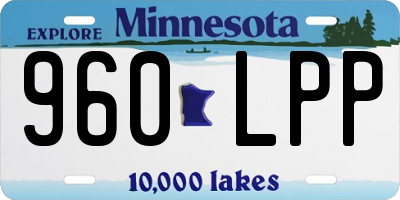 MN license plate 960LPP