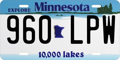 MN license plate 960LPW