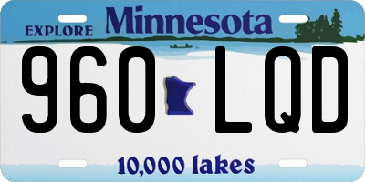 MN license plate 960LQD