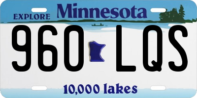 MN license plate 960LQS