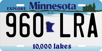 MN license plate 960LRA