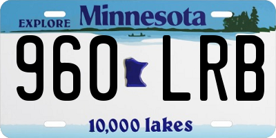 MN license plate 960LRB