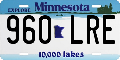 MN license plate 960LRE