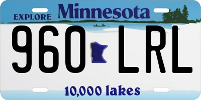 MN license plate 960LRL