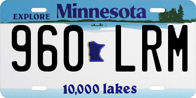 MN license plate 960LRM
