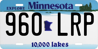 MN license plate 960LRP