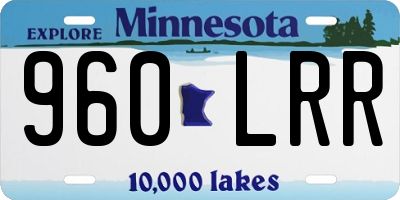 MN license plate 960LRR