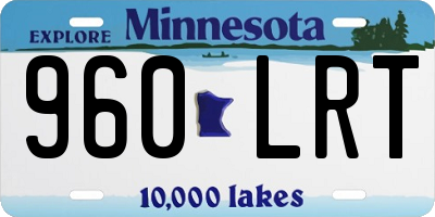 MN license plate 960LRT