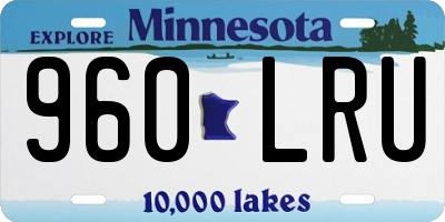 MN license plate 960LRU
