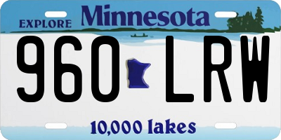MN license plate 960LRW
