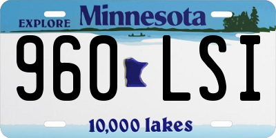 MN license plate 960LSI