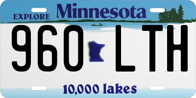 MN license plate 960LTH