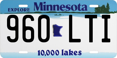 MN license plate 960LTI