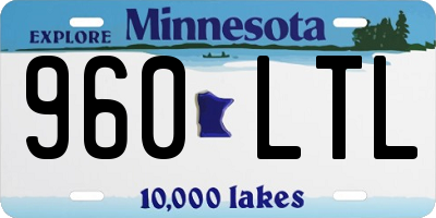 MN license plate 960LTL