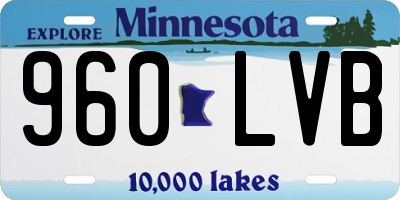 MN license plate 960LVB