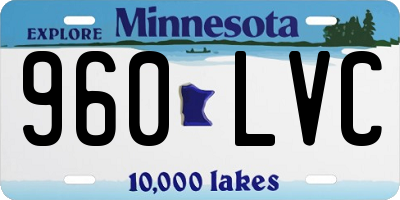 MN license plate 960LVC