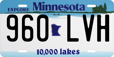 MN license plate 960LVH