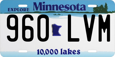 MN license plate 960LVM