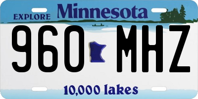 MN license plate 960MHZ