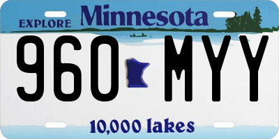 MN license plate 960MYY