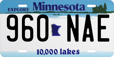 MN license plate 960NAE