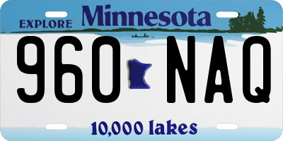 MN license plate 960NAQ