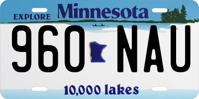 MN license plate 960NAU