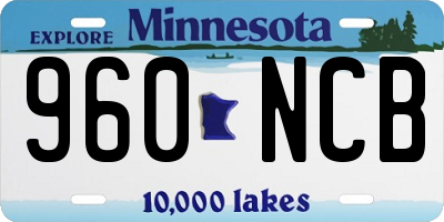 MN license plate 960NCB