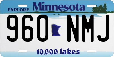 MN license plate 960NMJ