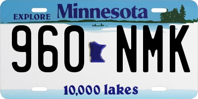 MN license plate 960NMK
