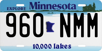MN license plate 960NMM