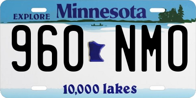MN license plate 960NMO