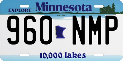 MN license plate 960NMP