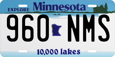 MN license plate 960NMS