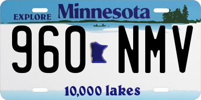 MN license plate 960NMV